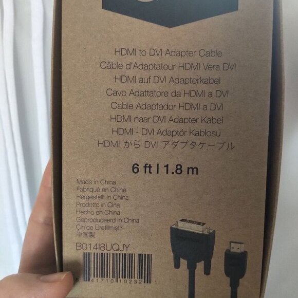 🎁Free 🎁 NWT HDMI A to DVI Adapter Cable, Bi-Directional 1080p Gold Plated 6 ft - Picture 8 of 16